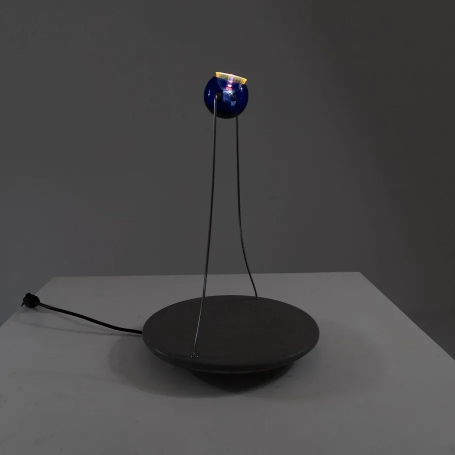 Discount Pamono Large Blue Gemma Table Lamp from Skipper