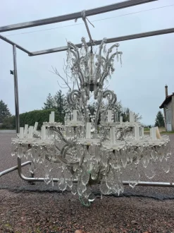 Hot Pamono Large Bohemian Crystal Chandelier Marie-Thérèse 30 Lights, 1950s