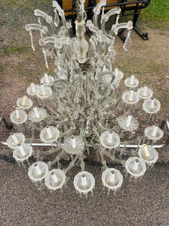 Hot Pamono Large Bohemian Crystal Chandelier Marie-Thérèse 30 Lights, 1950s