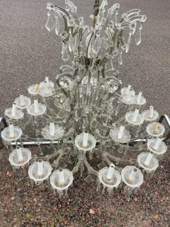 Hot Pamono Large Bohemian Crystal Chandelier Marie-Thérèse 30 Lights, 1950s