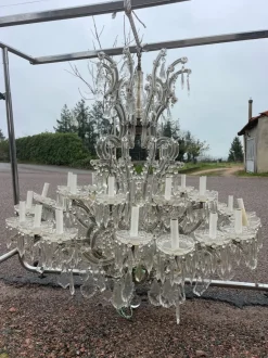 Hot Pamono Large Bohemian Crystal Chandelier Marie-Thérèse 30 Lights, 1950s