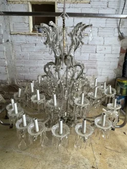 Hot Pamono Large Bohemian Crystal Chandelier Marie-Thérèse 30 Lights, 1950s