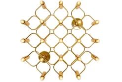 Clearance Pamono Large Brass Ceiling Lamp by Sciolari for Leola, 1970s