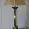 Hot Pamono Large Brass Corinthian Column Table Lamp, 1960s