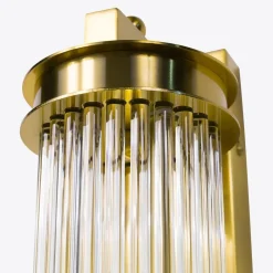 Sale Pamono Large Brass Elon Wall Light from Pure White Lines