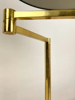 Sale Pamono Large Brass Swing Arm Table Lamp, Germany, 1970s