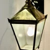 Best Pamono Large Brass Wall Hung Lantern, 1950s
