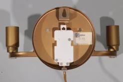 Sale Pamono Large Brutalist Copper Wall Lamp by Svend Aage Holm Sørensen for Holm Sørensen & Co., Denmark, 1960s