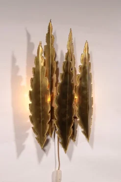 Sale Pamono Large Brutalist Copper Wall Lamp by Svend Aage Holm Sørensen for Holm Sørensen & Co., Denmark, 1960s