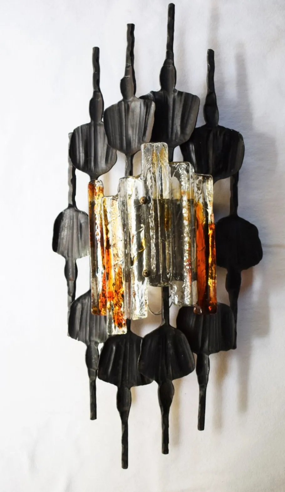Best Pamono Large Brutalist Wall Lamp, 1970s