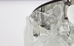 Best Pamono Large Catena Ceiling Light in Murano Glass attributed to Kalmar, Austria, 1960