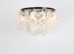 Best Pamono Large Catena Ceiling Light in Murano Glass attributed to Kalmar, Austria, 1960
