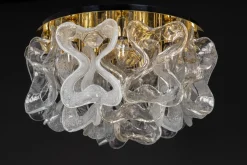 Online Pamono Large Catena Ceiling Light in Murano Glass from Kalmar, Austria, 1960s