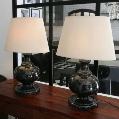 Online Pamono Large Ceramic Lamps, France, 1970s-1980s, Set of 2