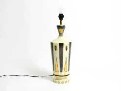 Pamono Large Ceramic Table Lamp with Egyptian Motifs by Nicolas Blandin, 2000s