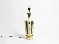 Pamono Large Ceramic Table Lamp with Egyptian Motifs by Nicolas Blandin, 2000s