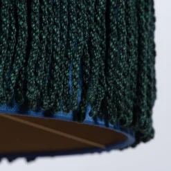 Discount Pamono Large Ceramic Table Lamp with Silk Lampshade, 1960s