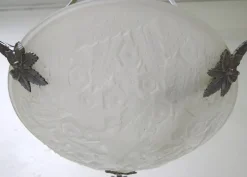 Hot Pamono Large Chandelier in Wrought Iron from Muller Frères, Luneville, 1930s or 1940s