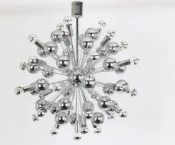 Online Pamono Large Chrome Space Age Sputnik Chandelier by Cosack, Germany, 1970s