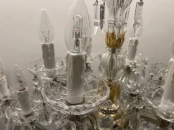 Clearance Pamono Large Crystal Maria Teresa Chandelier with 24 Lights, 1960s