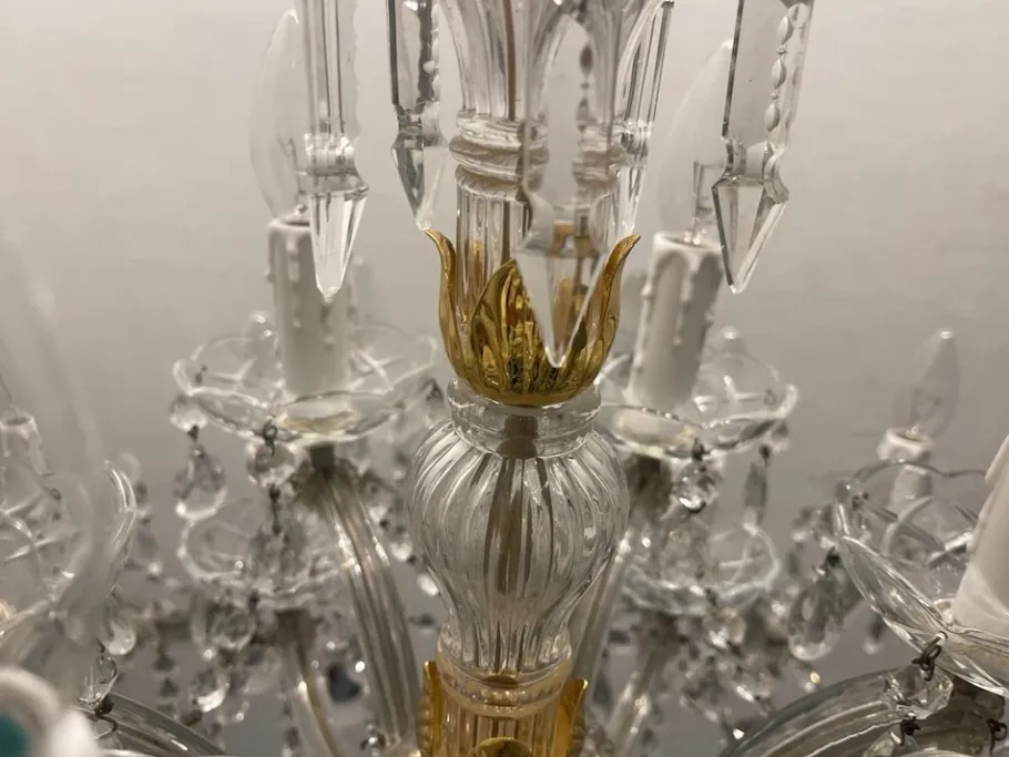 Clearance Pamono Large Crystal Maria Teresa Chandelier with 24 Lights, 1960s
