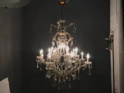 Discount Pamono Large Crystal Murano Chandelier, 1950s