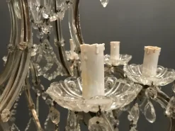 Discount Pamono Large Crystal Murano Chandelier, 1950s