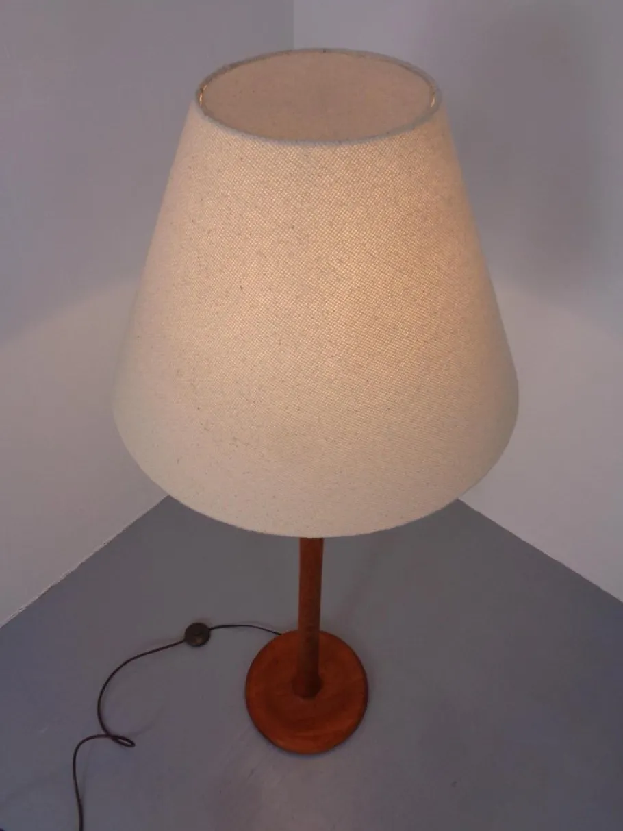 Hot Pamono Large Danish Teak Floor Lamp from Dyrlund, 1960s