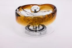 Sale Pamono Large Dark Toned Murano Glass Wall Sconce from Kaiser Leuchten, Germany, 1970s