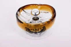 Sale Pamono Large Dark Toned Murano Glass Wall Sconce from Kaiser Leuchten, Germany, 1970s