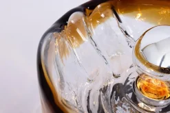 Sale Pamono Large Dark Toned Murano Glass Wall Sconce from Kaiser Leuchten, Germany, 1970s