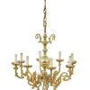 Clearance Pamono Large Early 20th Century 8 Arm Brass Chandelier, 1920s