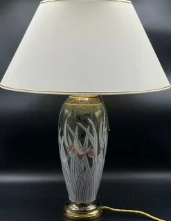 Pamono Large Elle Due Table Lamp in Hand-Painted Enameled Porcelain from Sigma, 1990s