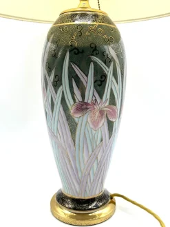 Pamono Large Elle Due Table Lamp in Hand-Painted Enameled Porcelain from Sigma, 1990s