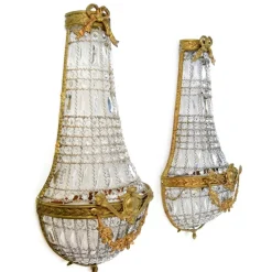 Clearance Pamono Large Empire-Style Wall Sconces, 1970s, Set of 2