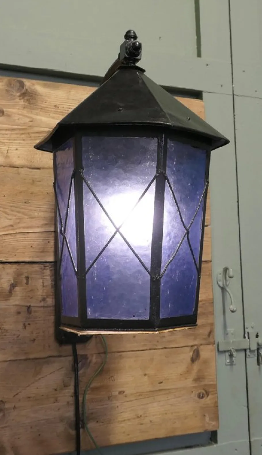 Clearance Pamono Large Entrance Door Wall Lanterns, 1920s, Set of 2