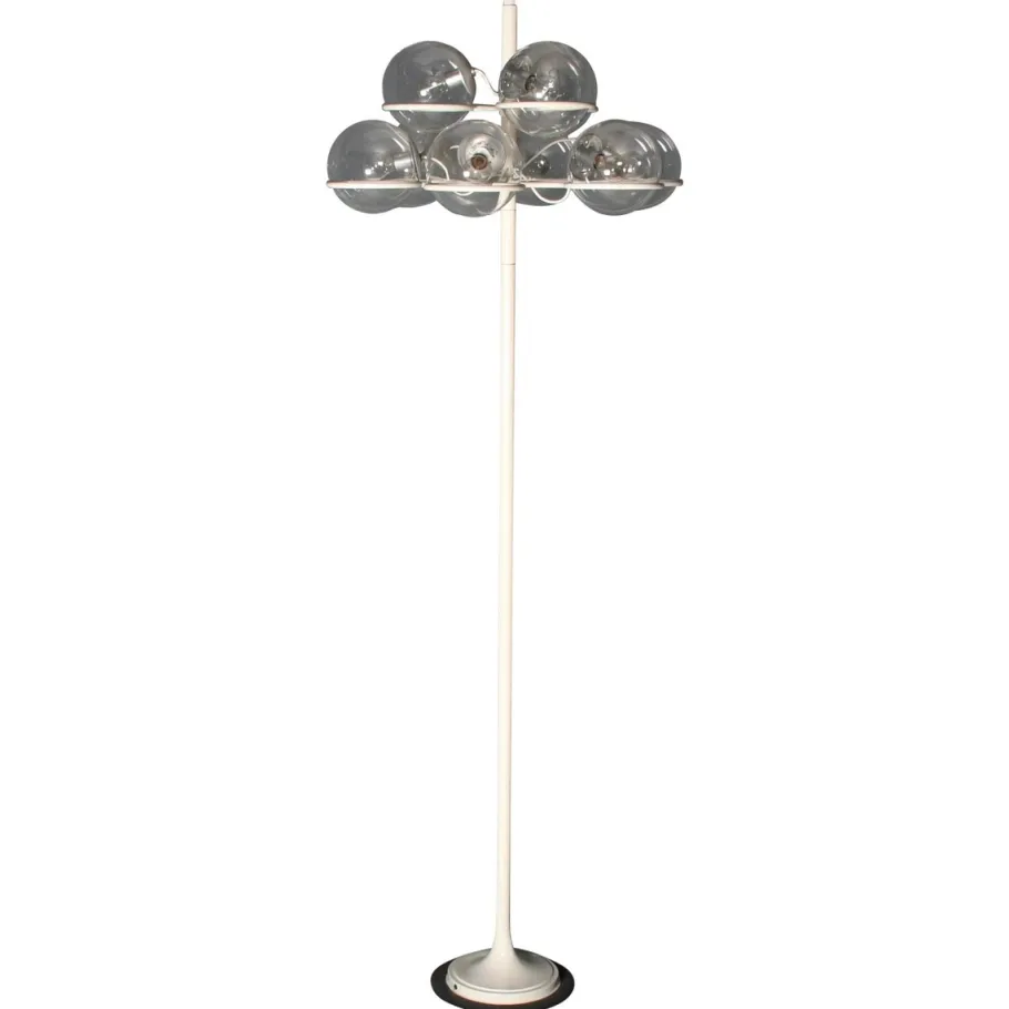 New Pamono Large Floor Lamp Model 1094 attributed to Gino Sarfatti for Arteluce, Italy, 1966