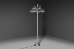 New Pamono Large Floor Lamp Model 1094 attributed to Gino Sarfatti for Arteluce, Italy, 1966