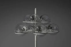 New Pamono Large Floor Lamp Model 1094 attributed to Gino Sarfatti for Arteluce, Italy, 1966