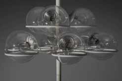 New Pamono Large Floor Lamp Model 1094 attributed to Gino Sarfatti for Arteluce, Italy, 1966