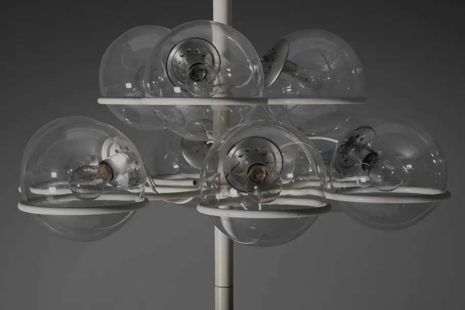 New Pamono Large Floor Lamp Model 1094 attributed to Gino Sarfatti for Arteluce, Italy, 1966