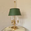 Sale Pamono Large French Bouillotte Table Lamp in Gold-Plated Brass, 1960s