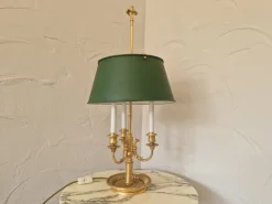 Sale Pamono Large French Bouillotte Table Lamp in Gold-Plated Brass, 1960s