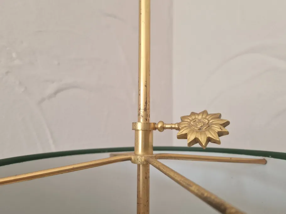 Sale Pamono Large French Bouillotte Table Lamp in Gold-Plated Brass, 1960s