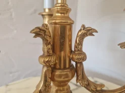 Sale Pamono Large French Bouillotte Table Lamp in Gold-Plated Brass, 1960s