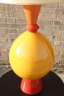 Pamono Large French Ceramic Table Lamp from Lampes d