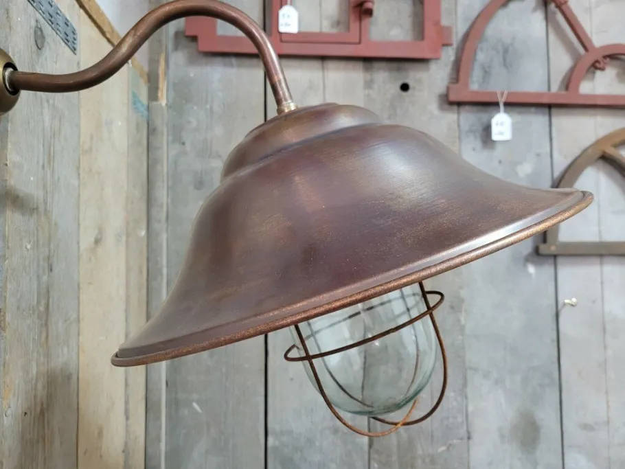 Clearance Pamono Large French Copper Classic Outdoor Barn Light
