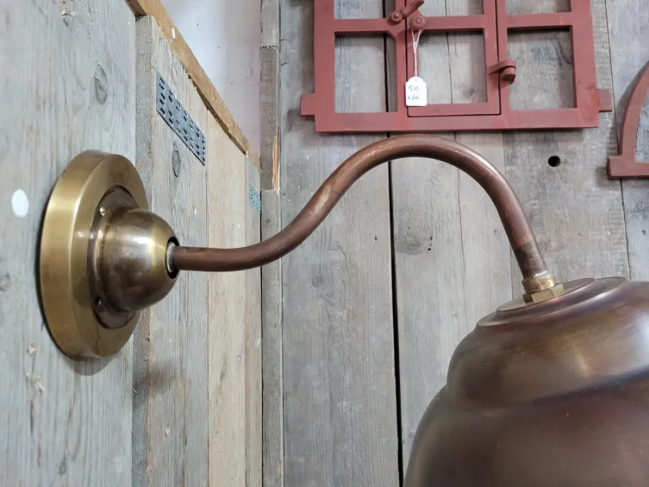 Clearance Pamono Large French Copper Classic Outdoor Barn Light