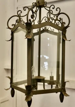 New Pamono Large French Wrought Iron Hall Lantern