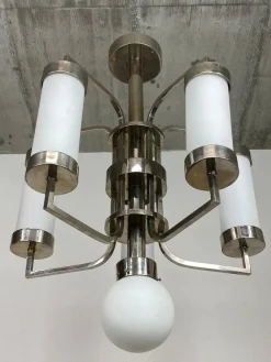 Best Pamono Large Functionalist Chandelier, 1920s